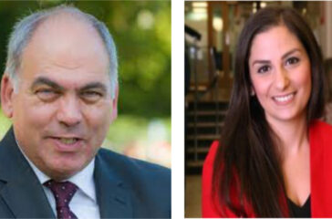 Bambos Charalambous, MP for Southgate and Wood Green, and Nesil Caliscan, MP for Barking